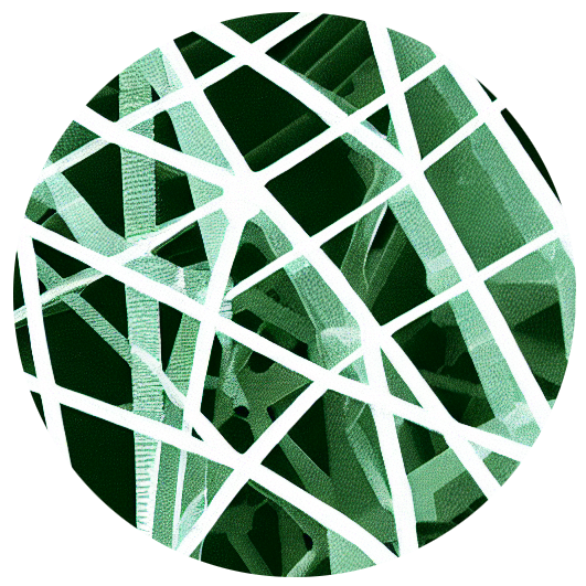 Image created with Stable Diffusion with the prompt 'disentangling green data pipelines, abstract geometric digital, white canvas.'
