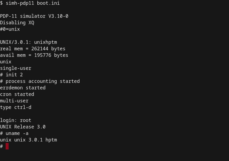 How the UNIX System III looks like.