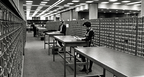 Card catalog room card catalog room